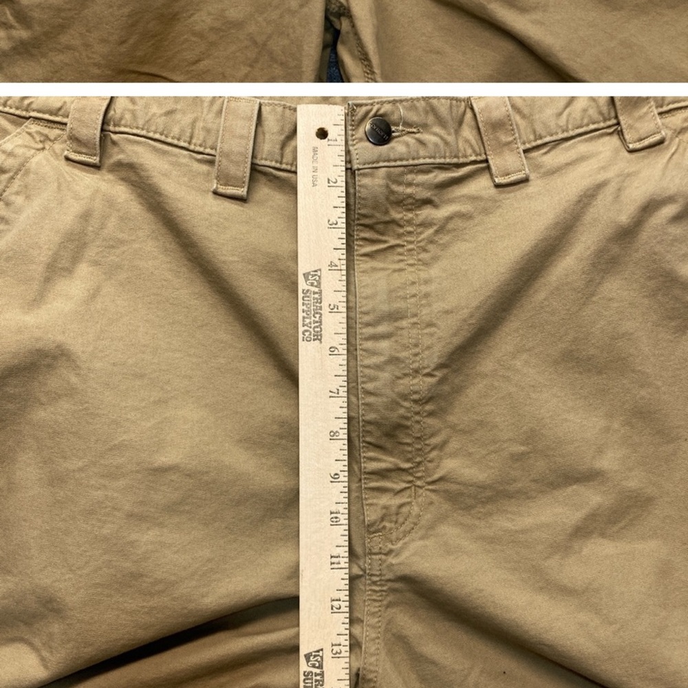 Carhartt Carpenter Shorts Men's Size 46 Khaki Original Fit Canvas Work B147 DKH
